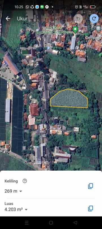 tanah kebun strategis pinggir jl raya