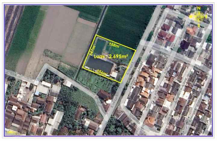 tanah nol jalan area perumahaan kediri