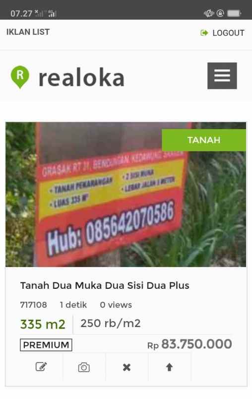 tanah siap olah dan kerjakan