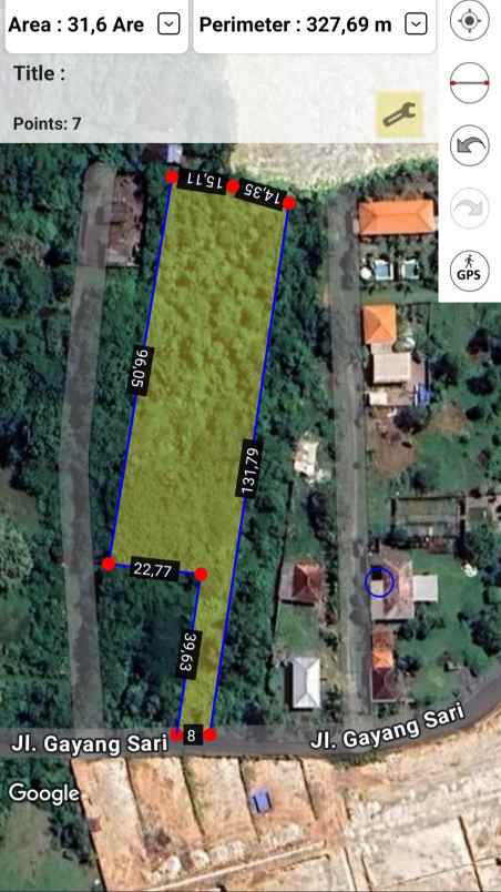 dijual 31 6 are jl gayang sari kutuh kuta selatan