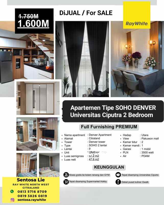 dijual apartemen universitas ciputra