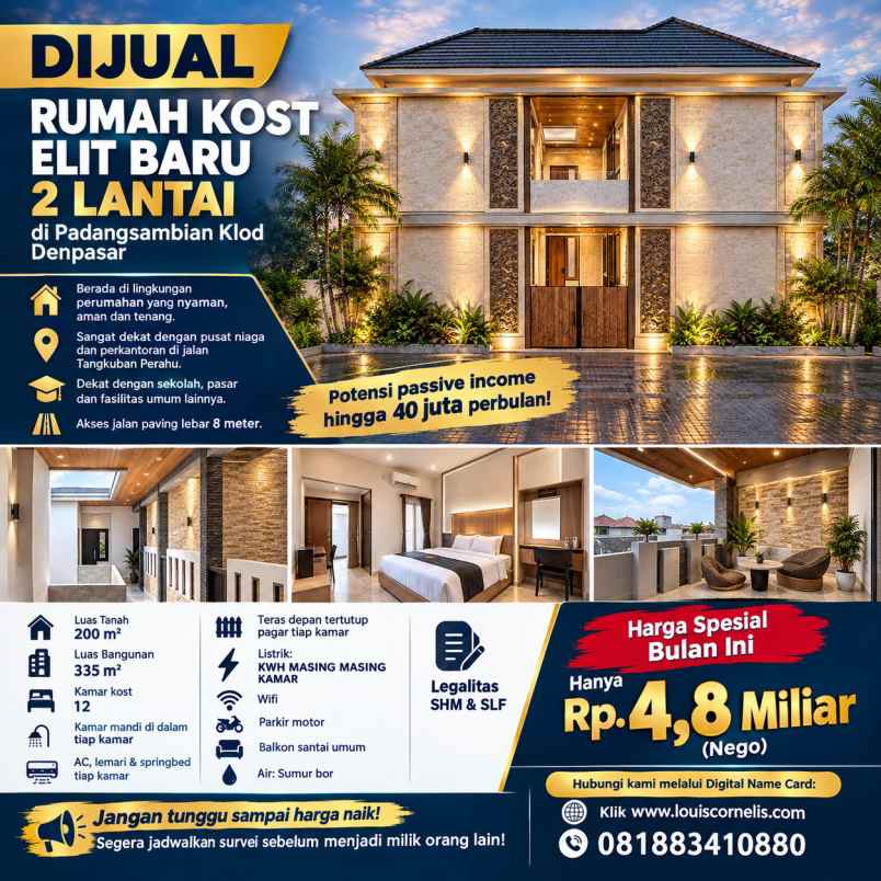 dijual kost jalan tangkuban perahu