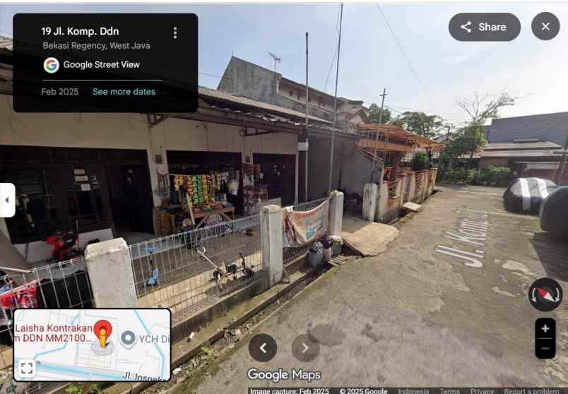 dijual kost jl komp ddn desa no 19