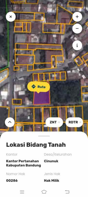 dijual murah tanah shm bandung timur kab bandung