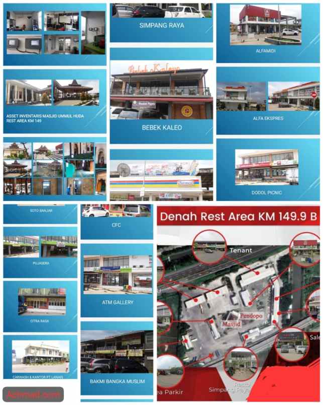 dijual rast area tol purbaleunyi cileunyi arah jakarta