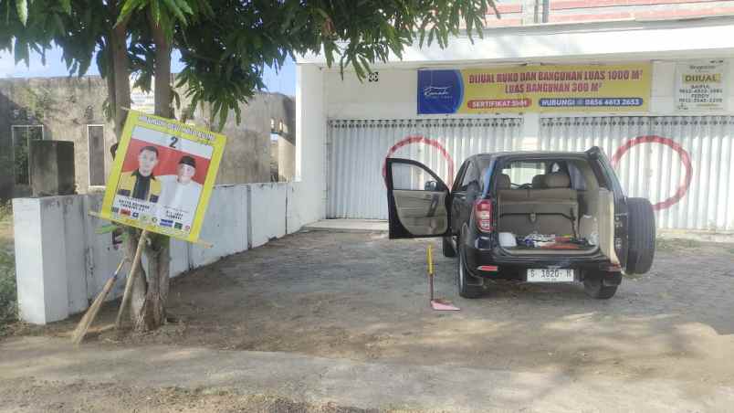 dijual ruko gudang kantor jalan raya merakurak desa