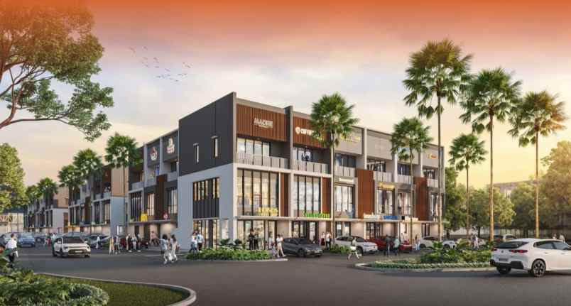 dijual ruko gudang kantor jl mh thamrin lippo cikarang