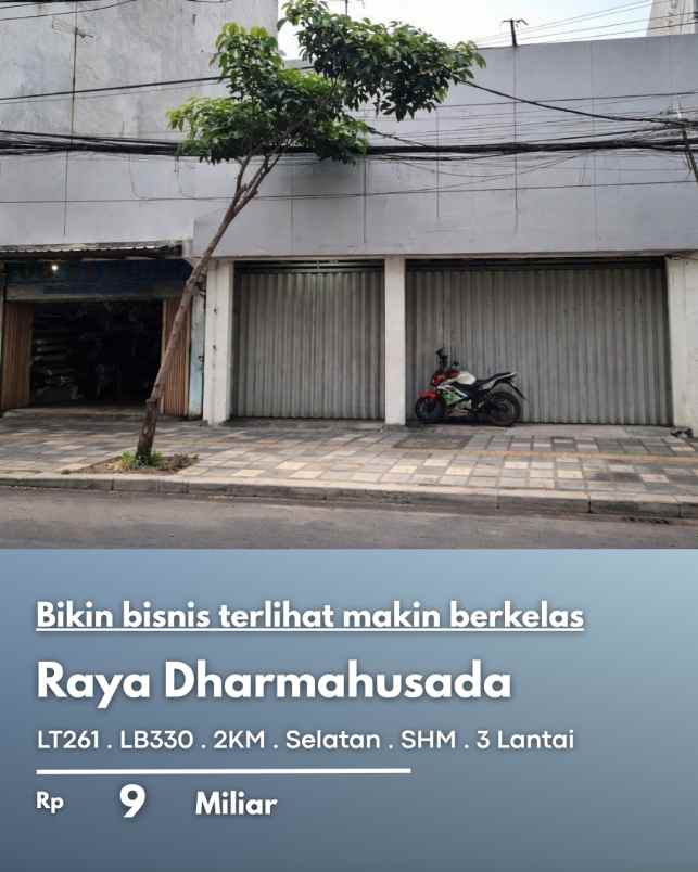 dijual ruko gudang kantor raya dharmahusada