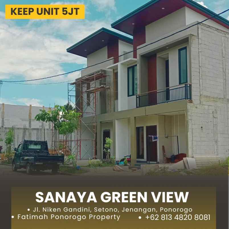 dijual rumah 2 lantai syariah ponorogo