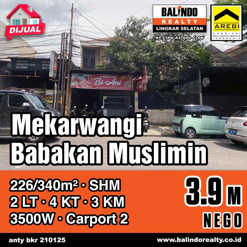 dijual rumah babakan muslimin mekarwangi
