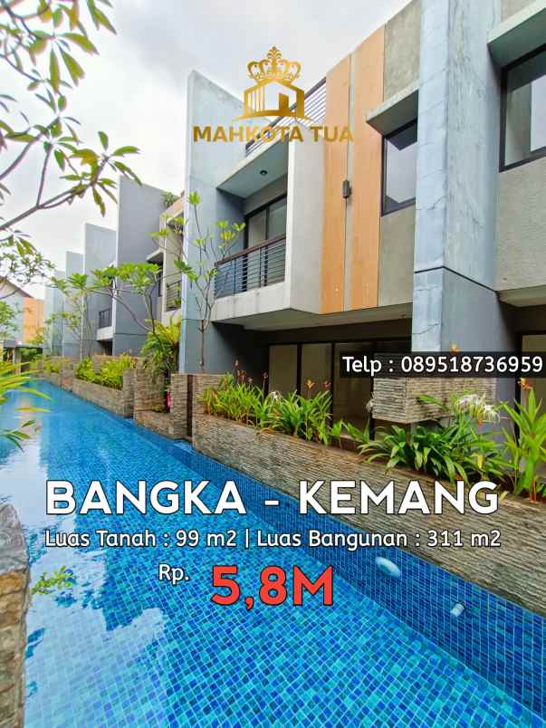 dijual rumah bangka jakarta selatan