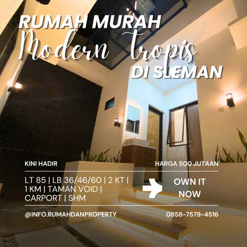 dijual rumah berbah sleman d i yogyakarta