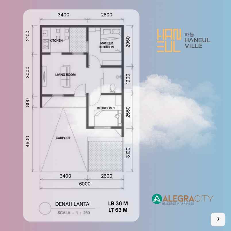 dijual rumah cantik bergaya korea di parung bogor