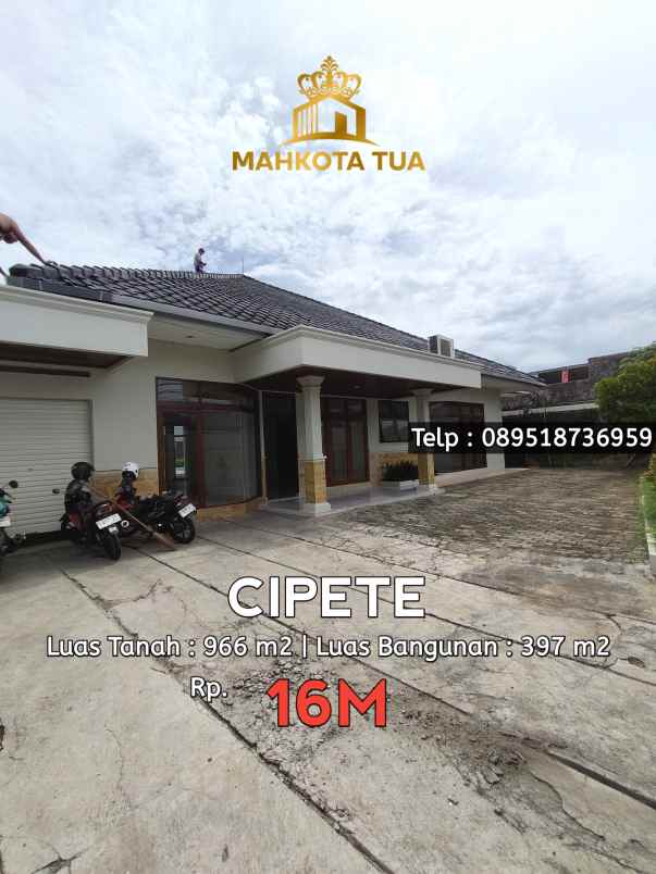 dijual rumah cipete
