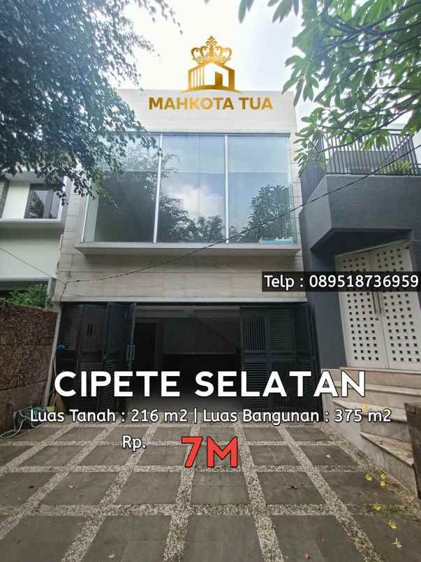 dijual rumah cipete selatan