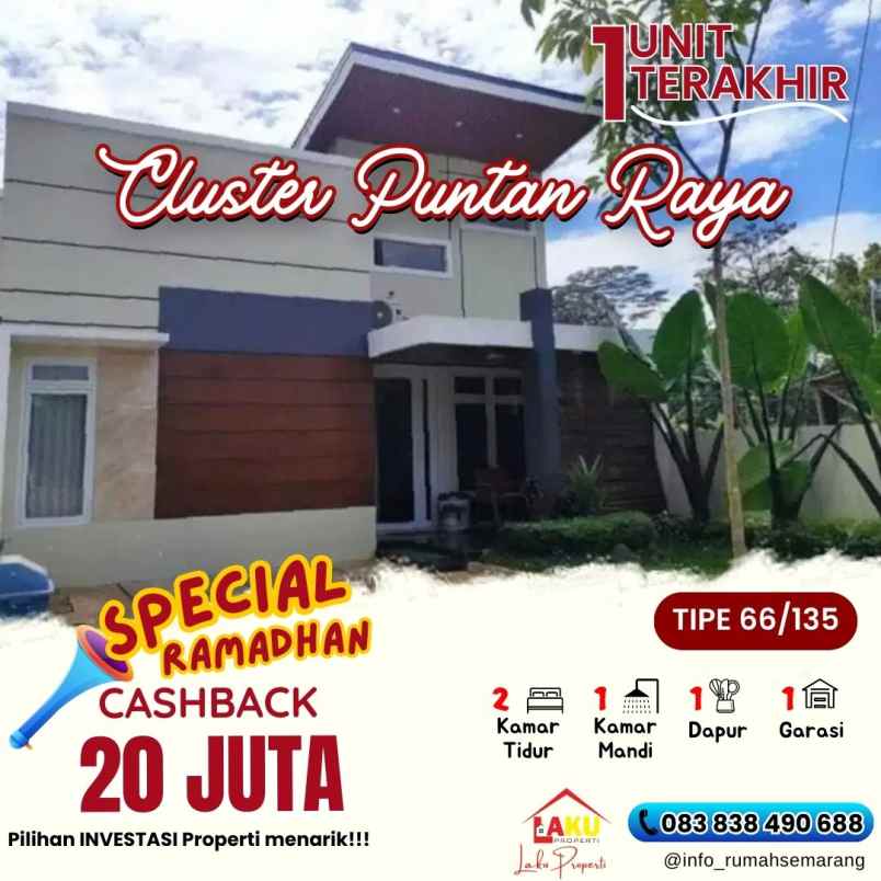 dijual rumah gunungpati semarang