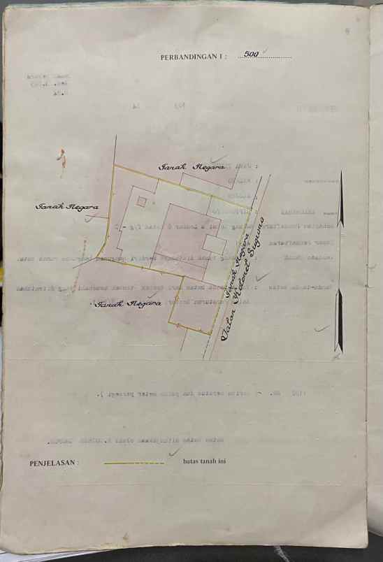 dijual rumah hitung tanah di malang