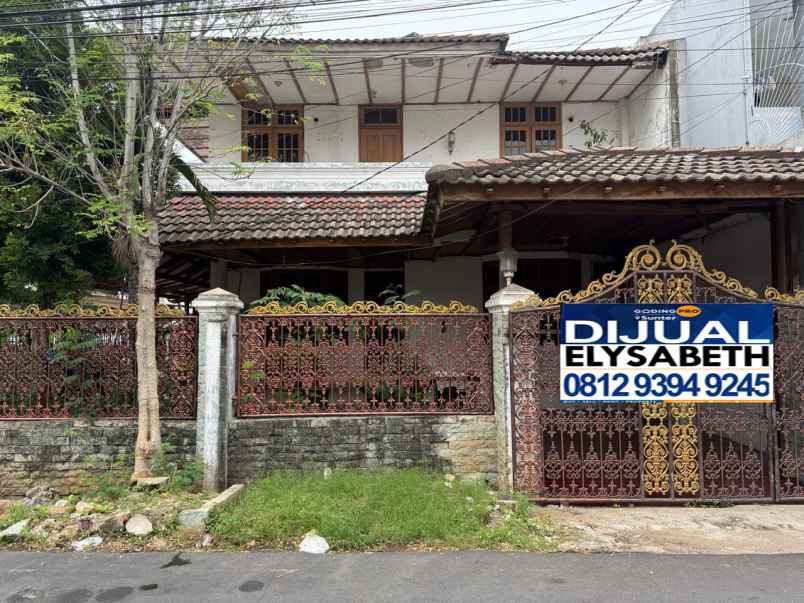 dijual rumah hook bebas banjir 2lt jalan lebar sunter