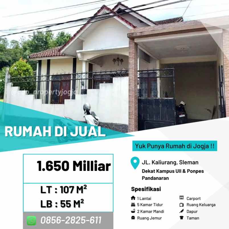 dijual rumah jakal km14 5 ngaglik sleman