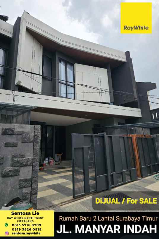 dijual rumah jalan manyar indah