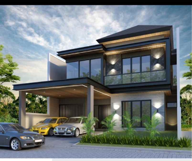 dijual rumah jalan waterfront citra