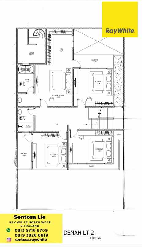 dijual rumah jalan waterfront citra
