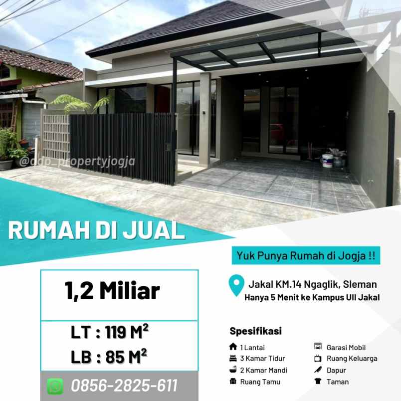 dijual rumah jl kaliurang km 13 ngaglik