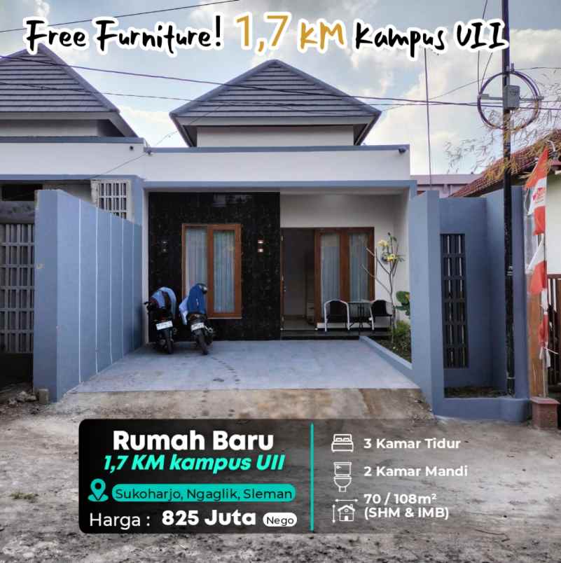 dijual rumah jl kaliurang km 14
