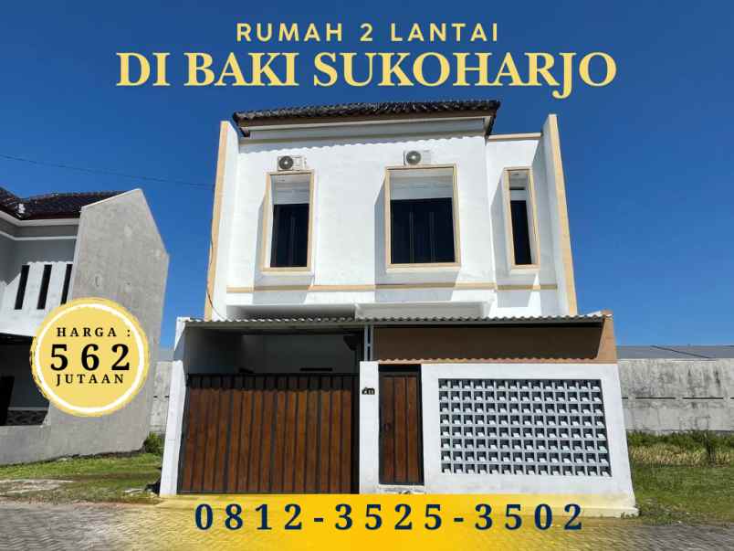 dijual rumah jl ovensari baki sukoharjo