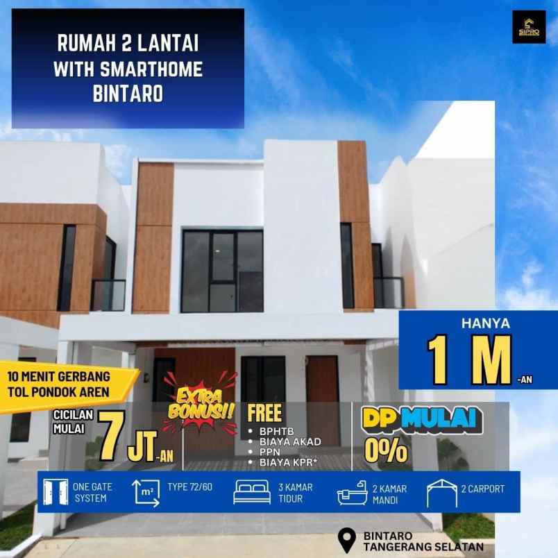 dijual rumah komplek pajak