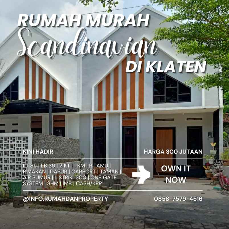 dijual rumah manisrenggo klaten jawa tengah