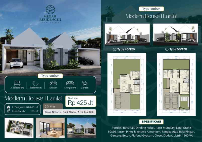 dijual rumah megah residen 2