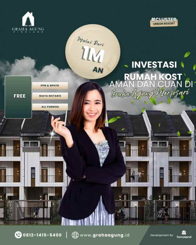 dijual rumah merjosari kec lowokwaru