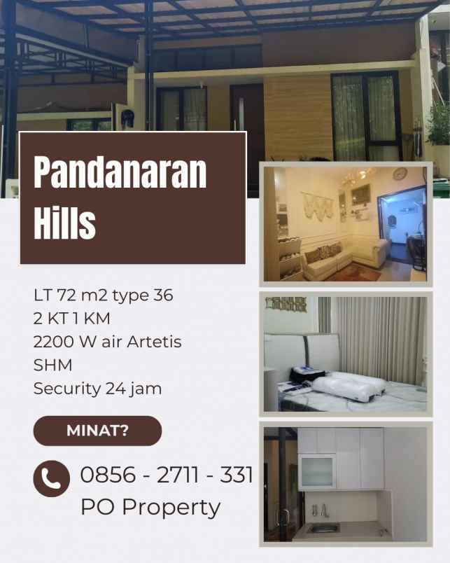 dijual rumah pandanaran hills