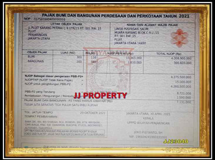 dijual rumah penjaringan jakarta utara