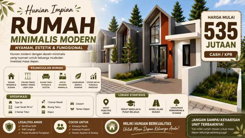 dijual rumah perumakan kkr2 prambanan