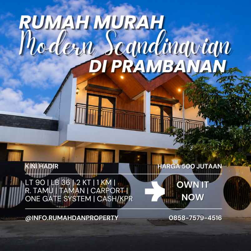 dijual rumah prambanan klaten