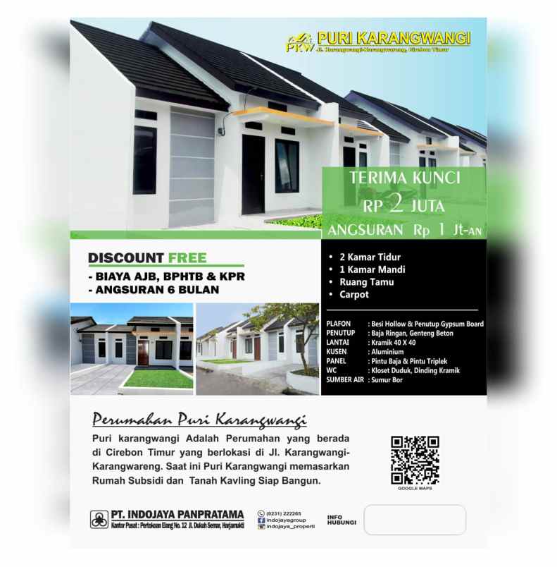 dijual rumah puri karangwangi