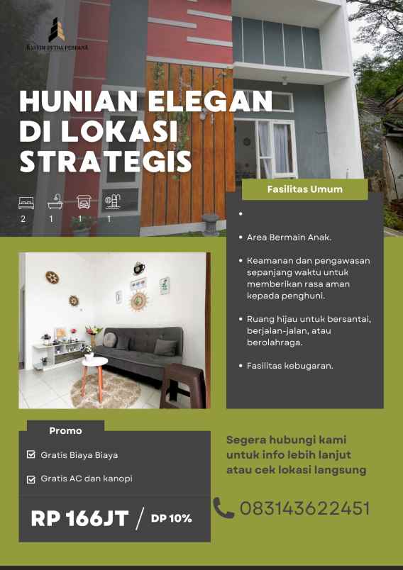 dijual rumah subsidi murah dp ringan di kota serang