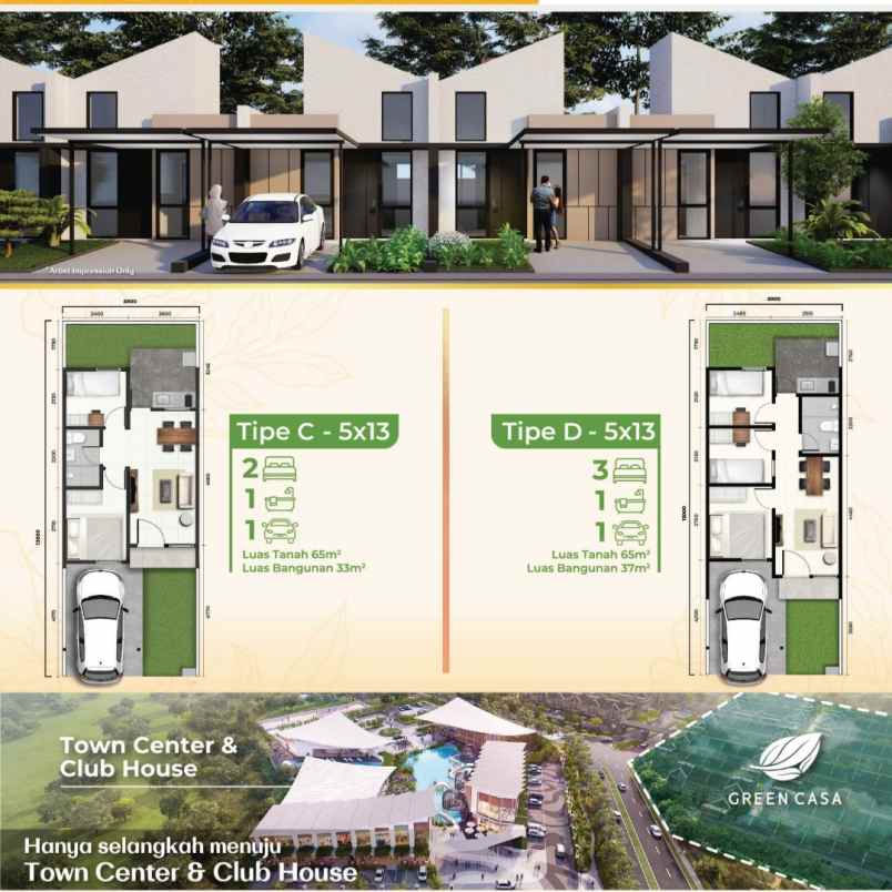 dijual rumah talaga bestari cluster