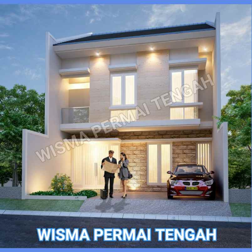 dijual rumah wisma permai tengah