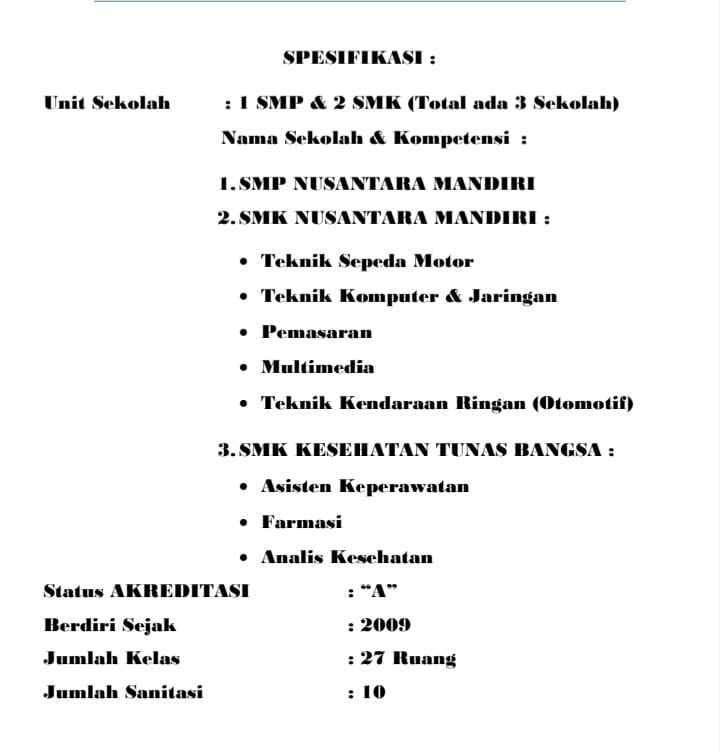 dijual segera sekolah aktif kemang parung bogor