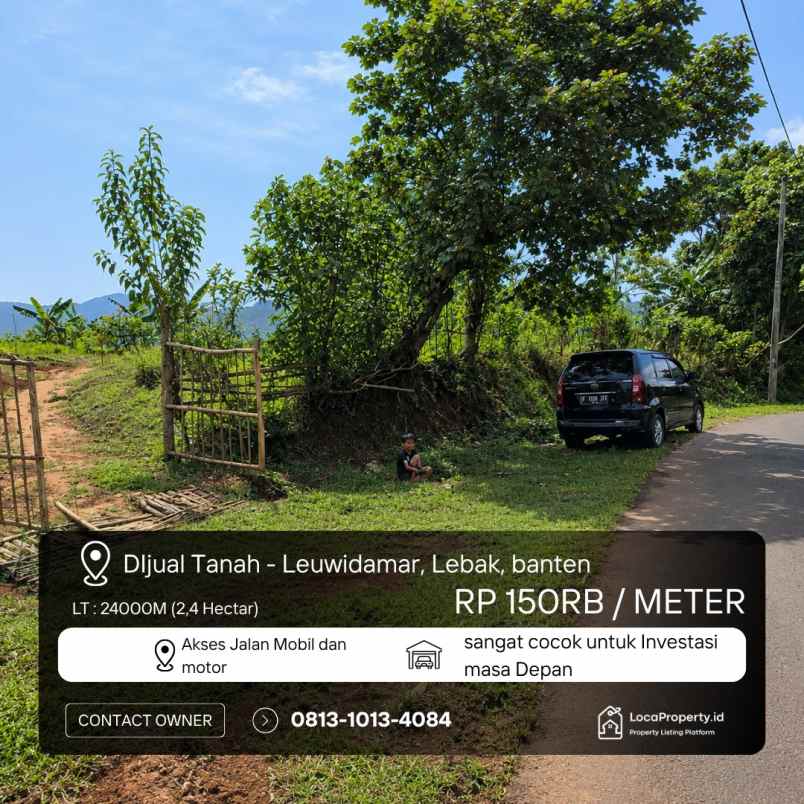 dijual tanah agrowisata cibuleger lebak banten
