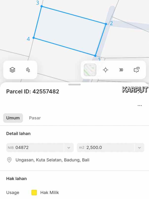 dijual tanah balangan