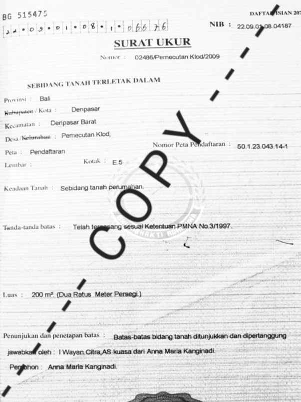 dijual tanah imam bonjol