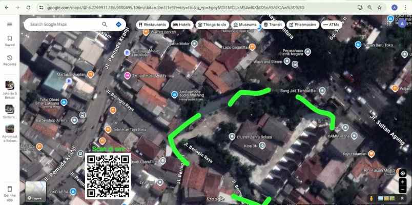 dijual tanah jl beringin raya no 8