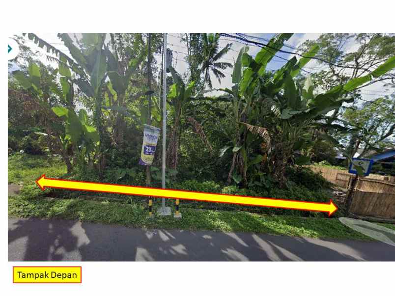 dijual tanah jl boyong tanen