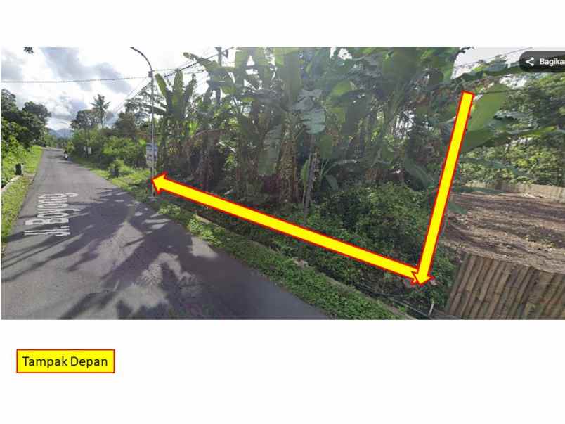 dijual tanah jl boyong tanen