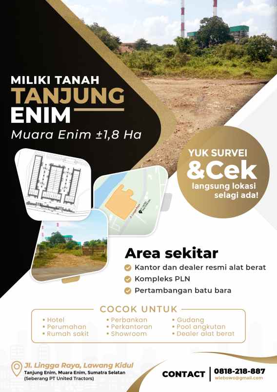 dijual tanah jl lingga raya lawang