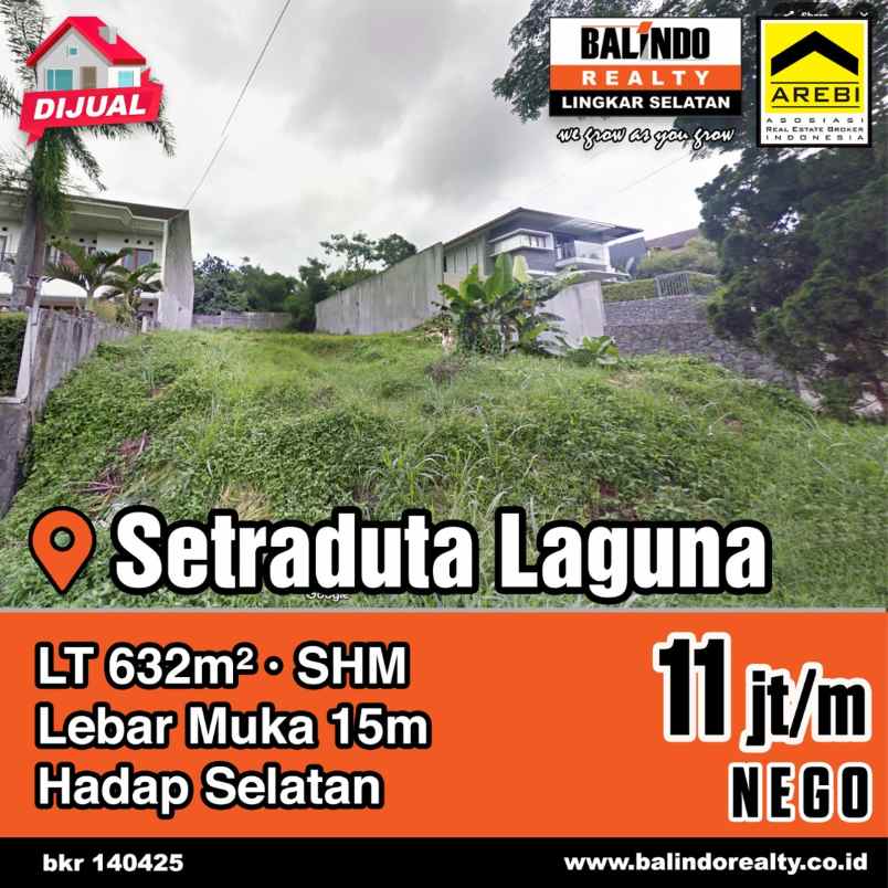 dijual tanah komplek setraduta laguna